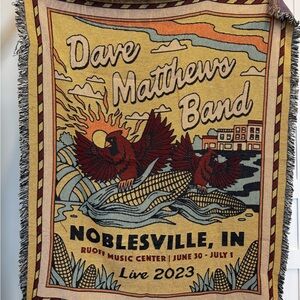 Dave Matthews Band throw blanket 2023